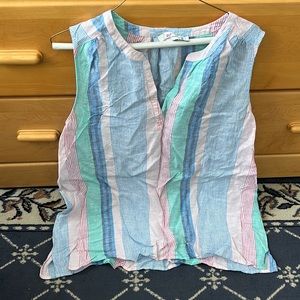Vineyard Vines linen sleeveless top